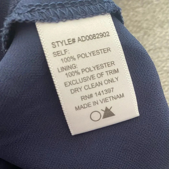 ASTR Navy Lace Trim Breezy Shift Dress Small - Picture 5 of 8